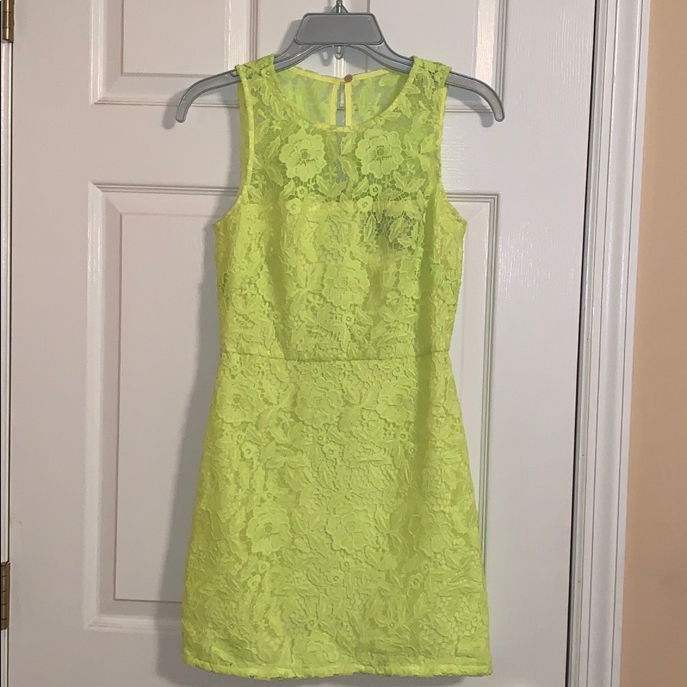 Vibrant Floral Appliqué Mini Dress